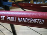 Beach-Race von 2014: handgebautes Rad vom Rahmenbauer Hagen Wechsel für das Strandrennen Egmond-Pier-Egmond