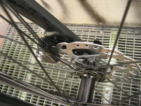 Detail des Scott Metrix 20 Disc: Bremsscheibe am Hinterrad