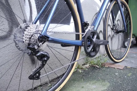 Detail des Scott Addict 20 Disc: Schaltwerk, Kassette und Kurbel