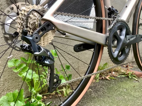 Detail des Scott Foil RC 30: Schaltwerk, Kassette und Kurbel