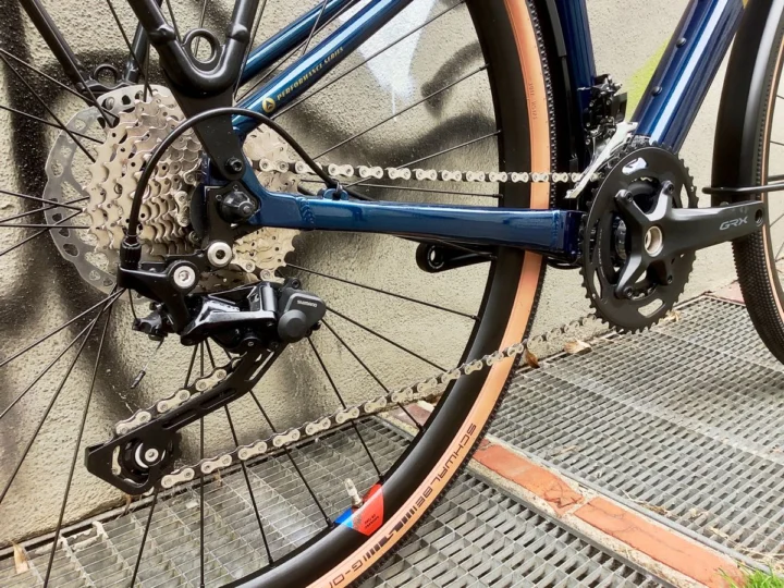 Antrieb im Detail: Shimano-GRX-Schaltwerk, Kassette und Kurbel des Gravelrads
