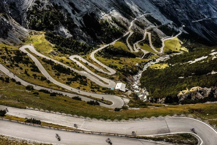 Ihre Majestät der Stelvio bei at Fahrräder - Passo dello Stelvio beim Granfondo Stelvio Santini 2022