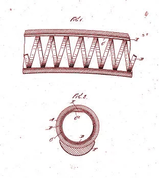 Patent von 1896: pannenfreierer Reifen?! Patent-Nr. 574,015