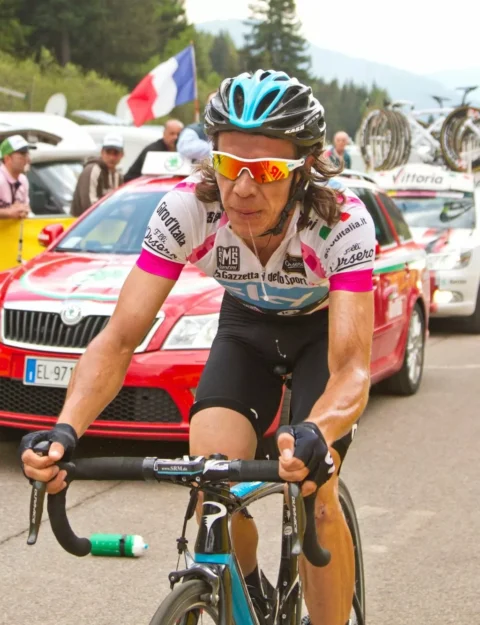 Rigoberto Uran beim Giro d'Italia 2012 bei at Fahrräder - Bild: filip bossuyt from Kortrijk, Belgium, CC BY 2.0 , via Wikimedia Commons