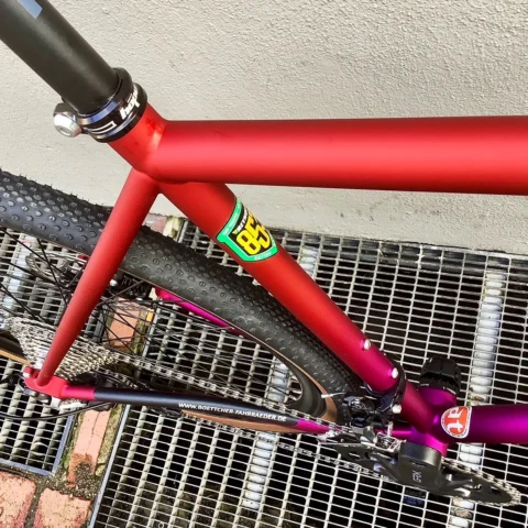 Böttcher Evolution Gravel in der Sonderfarbe Gradient Sunrise, Rahmen aus Reynolds 853