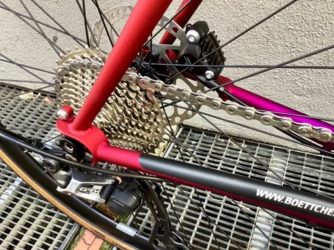 Böttcher Evolution Gravel in der Sonderfarbe Gradient Sunrise, Rahmen aus Reynolds 853