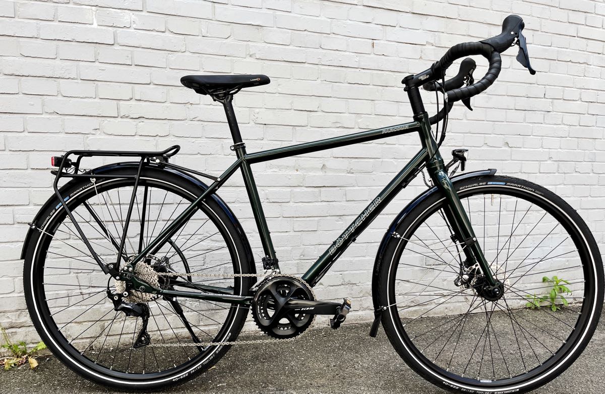 aus Heide: Böttcher Bike Modell Parcour – Reiserad Randonneur Fahrrad - im Angebot bei at Fahrräder, deinem Fahrradladen mit Fahrradwerkstatt in Lübeck als Schnäppchen